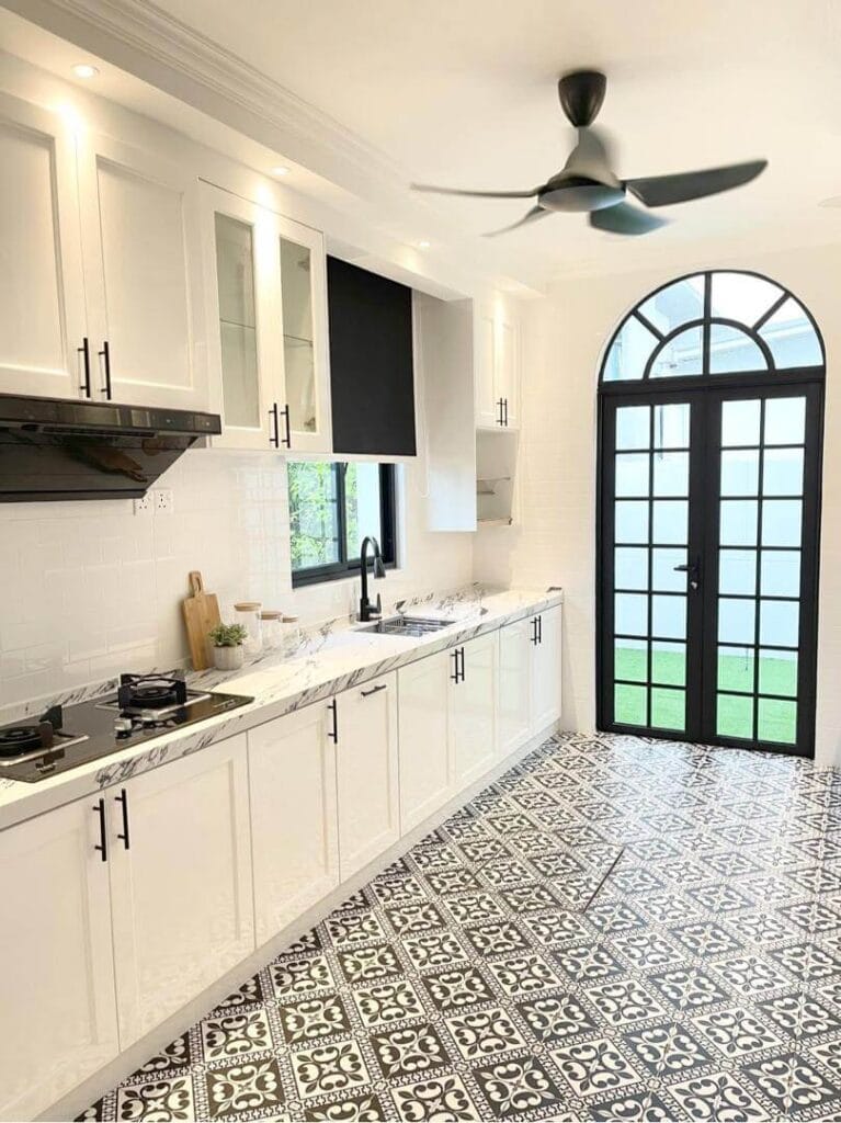 a modern kitchen