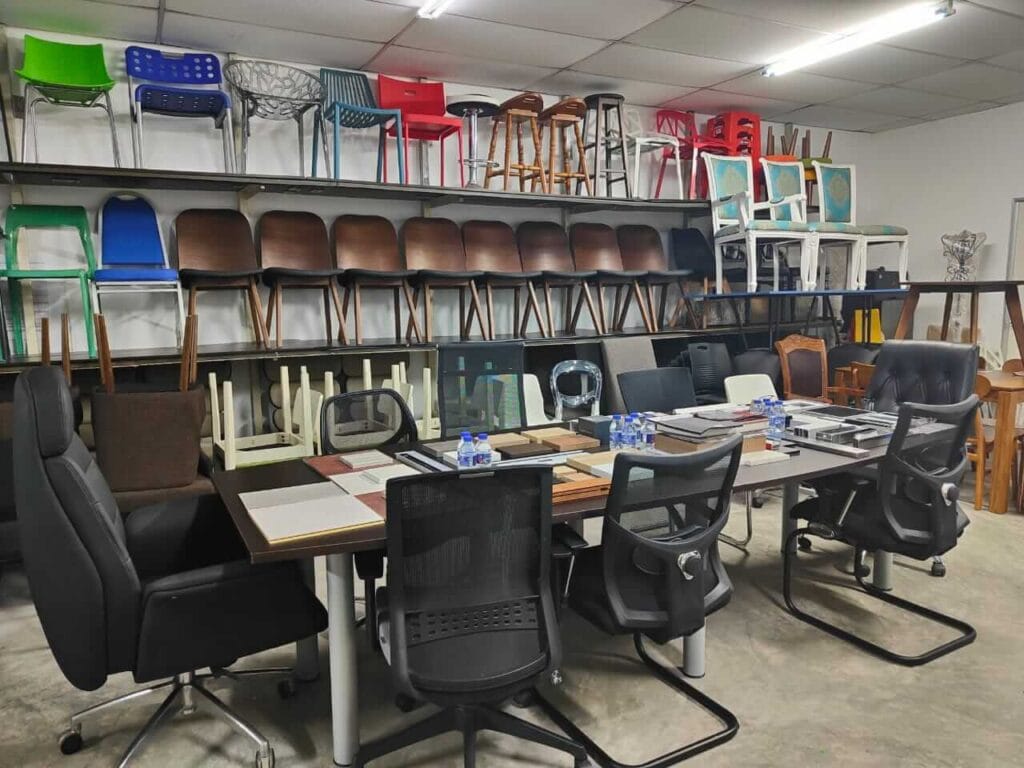 office chairs and tables