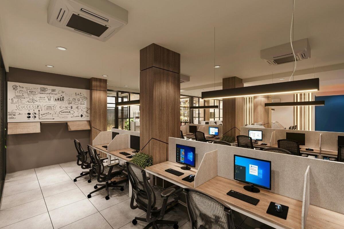 professional office design with modern office furniture